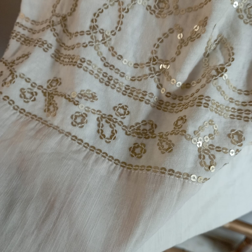 Macrame Sequin Boho Top - Picture 4 of 15